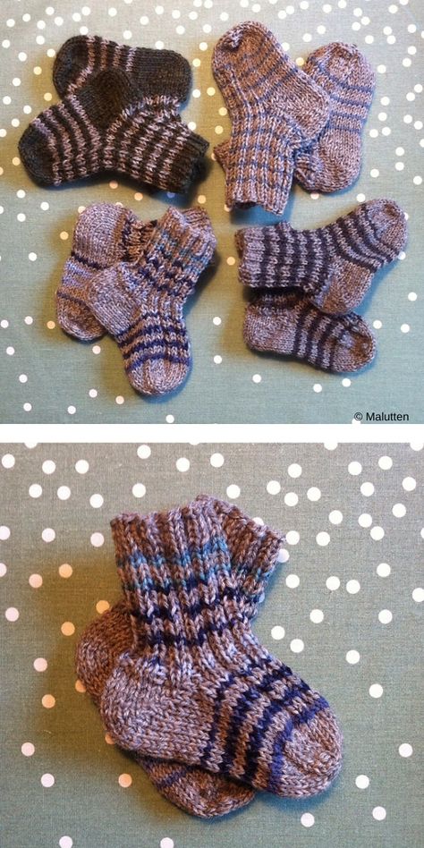 Baby mittens pattern