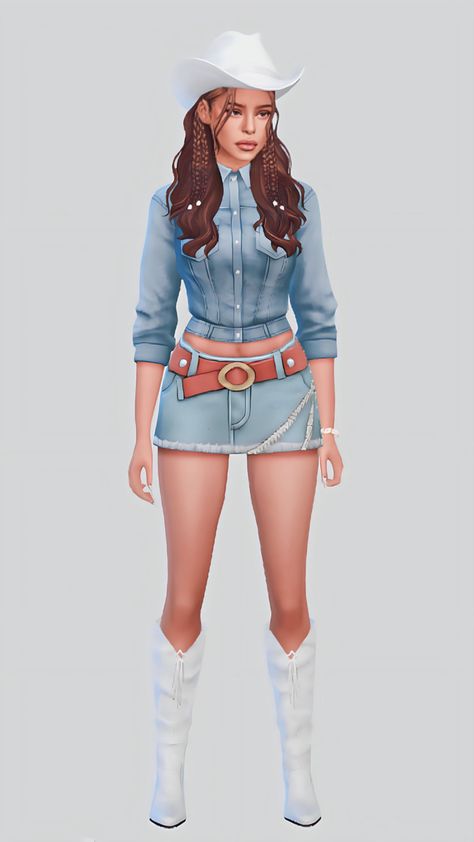 Sims 4 CC Lookbook Horse Ranch Outfit, On The Farm Outfit, Ts4 Cowboy Hat, Sims 4 Cc Maxis Match Cowboy, Sims 4 Ranch Clothes Cc, The Sims 4 Cowgirl Cc, Sims4 Western Cc, Sims 4 Cc Country Clothes Patreon, Sims 4 Western Clothes