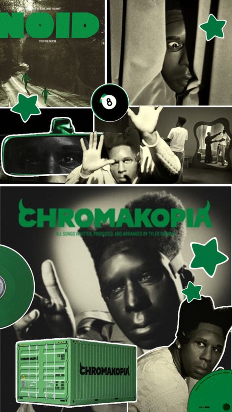 Chromakornia Noid Tyler the Creator #tylerthecreator #noid #chromakornia #aesthetic #wallpaper #wallpaperaesthetic #fyp #green #forestgreen Tyler The Creator Chromakopia Wallpaper, Tyler The Creator Ipad Wallpaper Chromakopia, Aesthetic Tyler The Creator Poster, Phone Wallpaper Tyler The Creator, Taylor The Creator Wallpaper, Chromatopia Wallpaper, Ttc Wallpaper, Chromatopia Tyler, Tyler The Creator Background