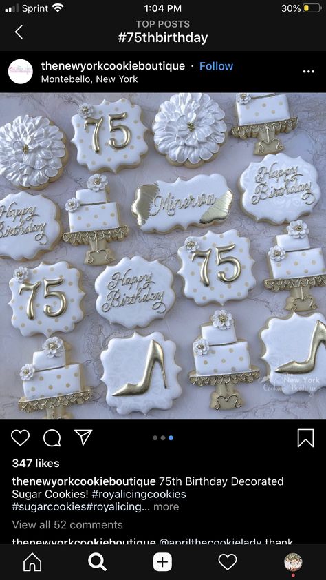 75 Birthday Cookies, 70 And Fabulous Cookies, 75th Birthday Cookies Decorated, 75th Birthday Cookies, 75 Birthday Cookies Decorated, 70th Birthday Cookies Decorated, Birthday Sugar Cookies Woman, 75 Birthday, 71 Birthday