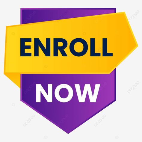 Enroll Now Poster, Enrollment Poster, Banner Vector Png, Paper Button, Poster Square, Banner Png, Portfolio Design Layout, Bangkok Travel, Blue Banner