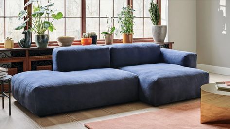 HAY Is Having a Living Room Sale | Architectural Digest Low Couch, Hay Sofa, Hay Mags Soft, Hay Mags, Gorgeous Sofas, Design Club, Naoto Fukasawa, Loft Interior, Unique Sofas