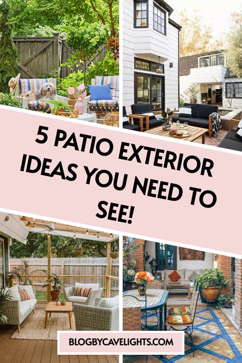 Ready for a patio glow-up? 🌿 Check out these 5 fabulous backyard patio ideas that will completely transform your outdoor space. Get inspired with unique patio exterior designs! Tap to see them! Back Porch Patio Ideas, Patio Exterior Ideas, Porch Patio Ideas, Back Porch Patio, Backyard Porch Ideas, Backyard Patio Ideas, Unique Patios, Backyard Covered Patios, Terracotta Plant Pots