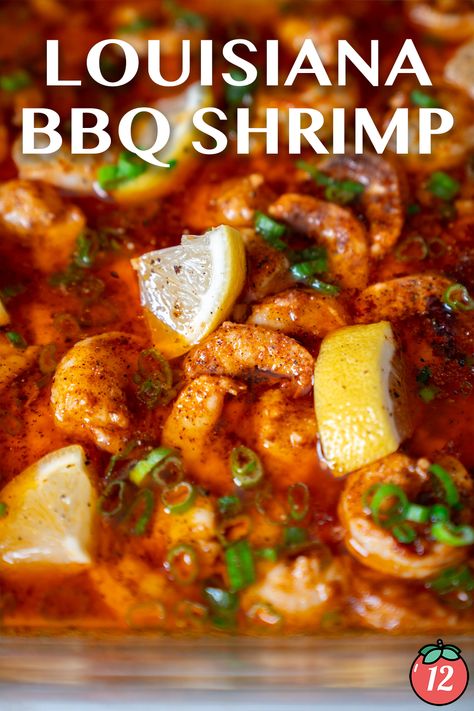 New Orleans Style Bbq Shrimp, Louisiana Shrimp Recipes, Seafood Christmas Appetizers, Shrimp Stew Louisiana, Bbq Shrimp Recipes, Nola Bbq Shrimp, Cajun Bbq Shrimp, Easy Shrimp Dishes, New Orleans Bbq Shrimp Recipe