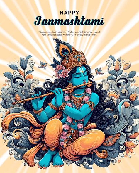 Premium PSD | Happy Krishna Janmashtami celebration Indian festival social media post banner poster Janmashtami Celebration, Happy Krishna Janmashtami, Happy Krishna, Happy Janmashtami, Indian Festival, Krishna Janmashtami, Stationery Templates, Business Card Maker, Flyer Maker