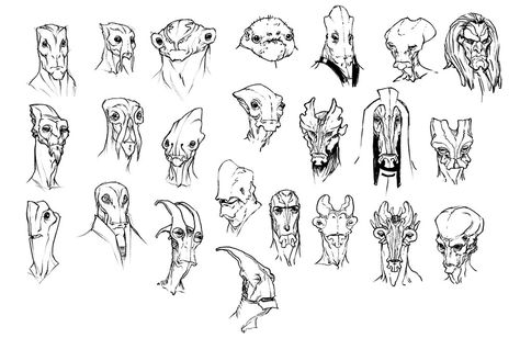 Alien Face Sketches ★ || CHARACTER DESIGN REFERENCES (https://www.facebook.com/CharacterDesignReferences & https://www.pinterest.com/characterdesigh) • Love Character Design? Join the Character Design Challenge (link→ https://www.facebook.com/groups/CharacterDesignChallenge) Share your unique vision of a theme, promote your art in a community of over 25.000 artists! || ★ Alien Body Concept Art, Alien Face Drawing, Alien Faces, Alien Sketch, Alien Head Drawing, Alien Head Concept Art, Alien Helmet Concept Art, Alien Face, Female Artwork