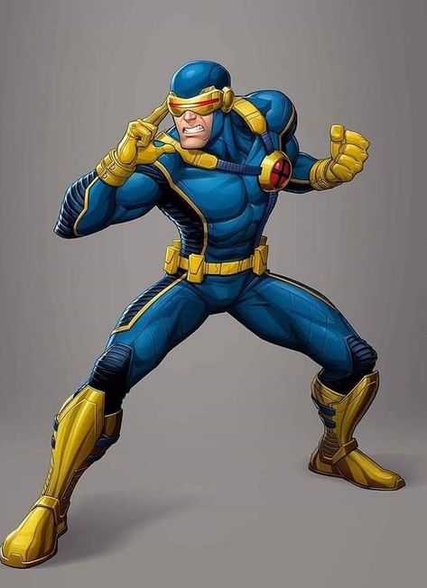 Cyclops Art, X Men Art, Patrick Brown, Flying Type Pokemon, Cyclops X Men, Cyclops Marvel, Scott Summers, Marvel Character Design, Xmen Art