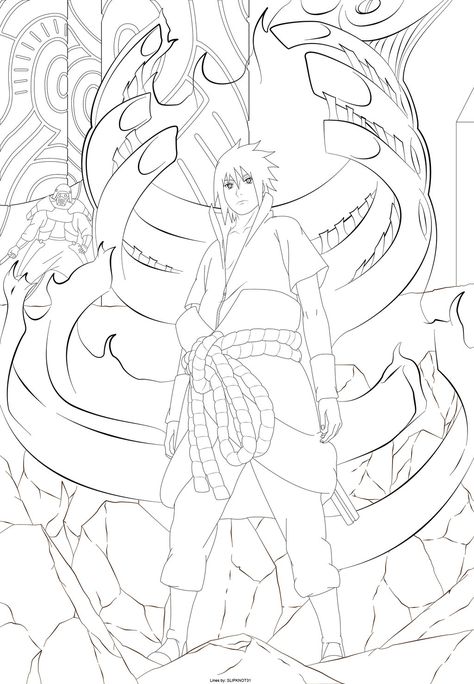 Sasuke Drawings, Sasuke Susanoo, Sasuke Drawing, Badass Drawings, Anime Canvas Painting, Bleach Drawing, Naruto Painting, Manga Coloring Book, Naruto Sketch Drawing