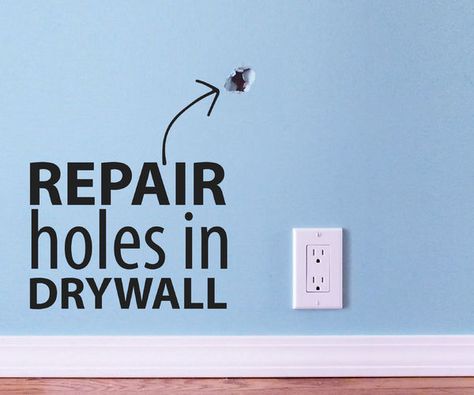 Repair and Upcycle Hole In Wall Repair, Hole In Wall, Drywall Repair, Paint Matching, Diy Pallet Projects, Home Repairs, Diy Home Improvement, Door Knob, Drywall