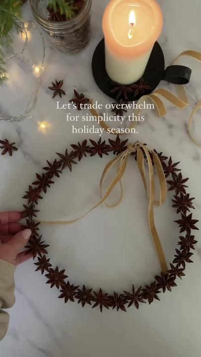 TikTok · dawnalee Star Wreath, Hygge Christmas, Cottage Style Home, Come Undone, Star Anise, Handmade Holiday, The Wire, The Chaos, A Circle