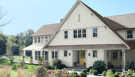 Benjamin Moore Exterior Paint Colors & Trends For 2023 -- Ring's End Benjamin Moore Exterior Paint Colors, Benjamin Moore Exterior Paint, Best Exterior House Paint, Exterior Siding Colors, Benjamin Moore Exterior, Boost Curb Appeal, Trending Paint Colors, Popular Paint Colors, Colonial Exterior