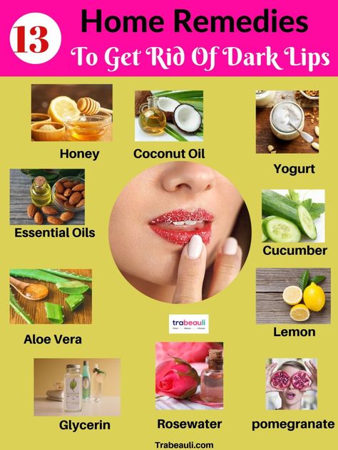 How To Get Rid Of Dark Lips Fast Naturally In a Week – Best Beauty Lifestyle Blog For Pink Lips, Remedies For Dark Lips, Natural Pink Lips, Remedies For Glowing Skin, Home Remedies For Pimples, Lip Scrub Homemade, Lip Care Routine, Dark Underarms, Pigmented Lips