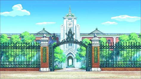 Academy Building, Outside House Decor, Castle School, Adventurer's Guild, Magic Academy, Castle Background, Fantasy Town, Episode Backgrounds, Anime City