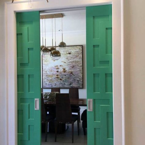 Top 50 Best Pocket Door Ideas - Architectural Interior Designs Pocket Door Living Room, Pocket Door Ideas, Stairway Door, Pocket Doors Bathroom, Applied Molding, Connecticut House, Double Pocket Door, Double Pocket Doors, Sliding Door Window Treatments