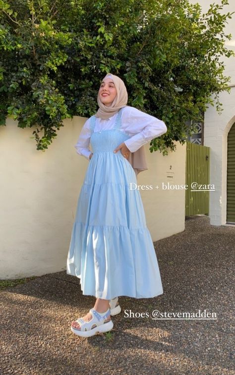 Mini Dress Hijab Outfit, Modest Dresses Hijab, Ready Made Dresses For Women, Summer Dresses For Hijab, Summer Style Hijab, Summer Muslim Outfits, Summer Muslim Outfits Casual, Hijabi Dress Outfits, Hijabi Dresses Casual