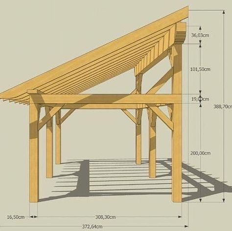 Instagram Woodworking Beginner, Curved Pergola, Carport Designs, Rustic Porch, Pergola Attached To House, Pergola Design, Backyard Pergola, Apartment Patio, Pergola With Roof