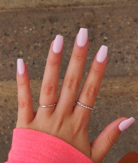 Light Pink Acrylic Nails, Baby Pink Nails, Pink Gel Nails, Light Pink Nails, Pink Gel, Simple Acrylic Nails, Nail Swag, Winged Liner, Acrylic Nails Coffin Short