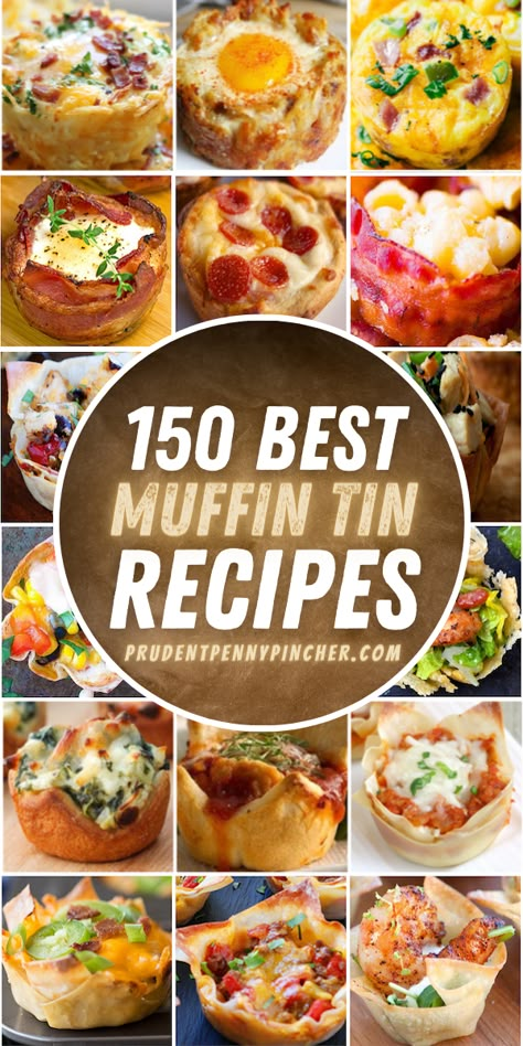 Seasonal Appetizers, Easy Muffin Tin Recipes, Mini Muffin Tin Recipes, Muffin Cups Recipes, Muffin Pan Recipes, Muffins For Breakfast, Tin Recipes, Meat Lover, Muffin Tin Recipes