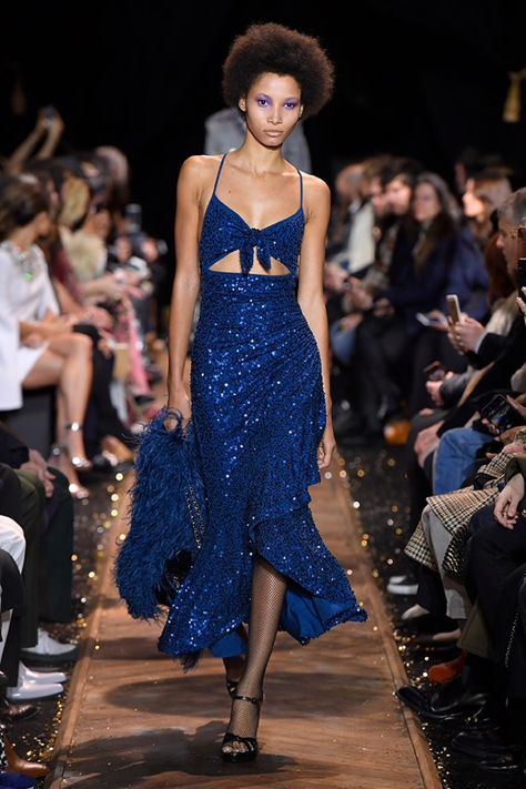 Michael Kors Channels Studio 54 for Fall 2019 Lineisy Montero, Fashion 1920s, Michael Kors Runway, Michael Kors Fall, 2019 Runway, Michael Kors Dress, Red Carpets, Travel Diaries, Studio 54