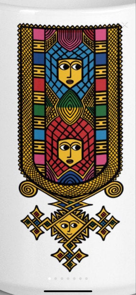 Ethiopian Art Design, Ethiopia Art Design, Ethiopian Pattern, Ethiopia Culture, Ethiopia Art, Juice Bar Interior, Rastafari Art, Ethiopian Art, Ethiopian Cross