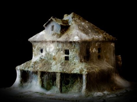 The cult of decay is an enthralling topic.  This inevitability of time serves as the inspiration of Italian artist Daniele Del Nero‘s new project “After Effects” consisting of a series of model houses in advanced states of decay. Architectural Scale, Old Abandoned Buildings, Glitter Houses, Cardboard House, Spanish Artists, Miniature Houses, Paper Houses, Italian Artist, Abandoned Buildings