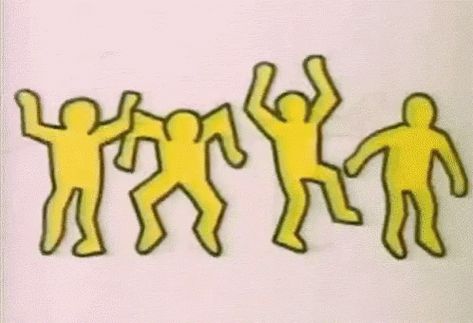 Dance Dancing GIF - Dance Dancing PaperPeople - Discover & Share GIFs Haring Art, Paper People, Dancing Gif, Keith Haring, Art Pricing, Pics Art, Art Market, Graffiti Art, Motion Design