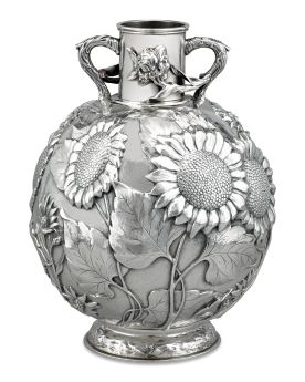 Sunflower Vase, Silver Tea Set, Silver Pooja Items, Silver Teapot, Silver Diamond Necklace, Silver Rings With Stones, Silver Vase, Silver Tea, Antique Vase