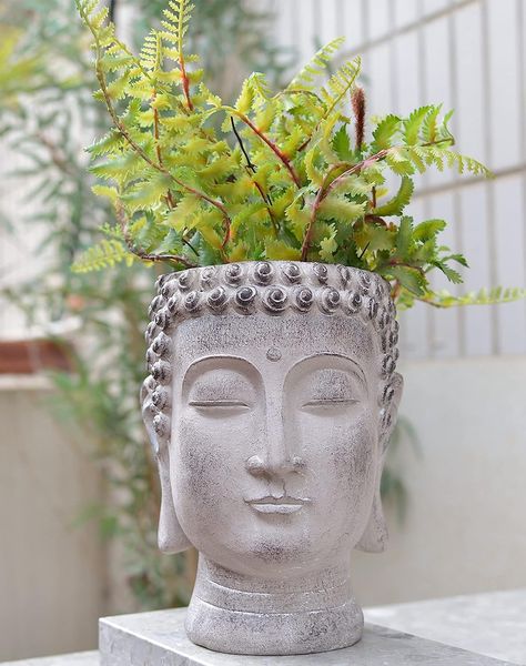 Newman House Studio Buddha Head-Planters Face Flower-Pot Garden-Statue - Decor for Home Succulents Cactus Plants Pot 6.7 * 6.7 * 8.7 Inch

#ad Paint Reference, Buddha Flower, Cactus Plant Pots, Mini Plant Pots, Diy Concrete Planters, Face Planters, Flower Pot Garden, Indoor Outdoor Planter, Head Planters