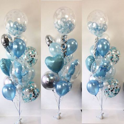 CONFETTI BALLOONS | # 1 Chrome & Metallic Balloon Affordable Deco Ballon, Idee Babyshower, Birthday Table Decorations, Glitter Balloons, Trendy Baby Shower Ideas, Baby Shower Outfit, Boy Decor, בר מצווה, Shower Bebe