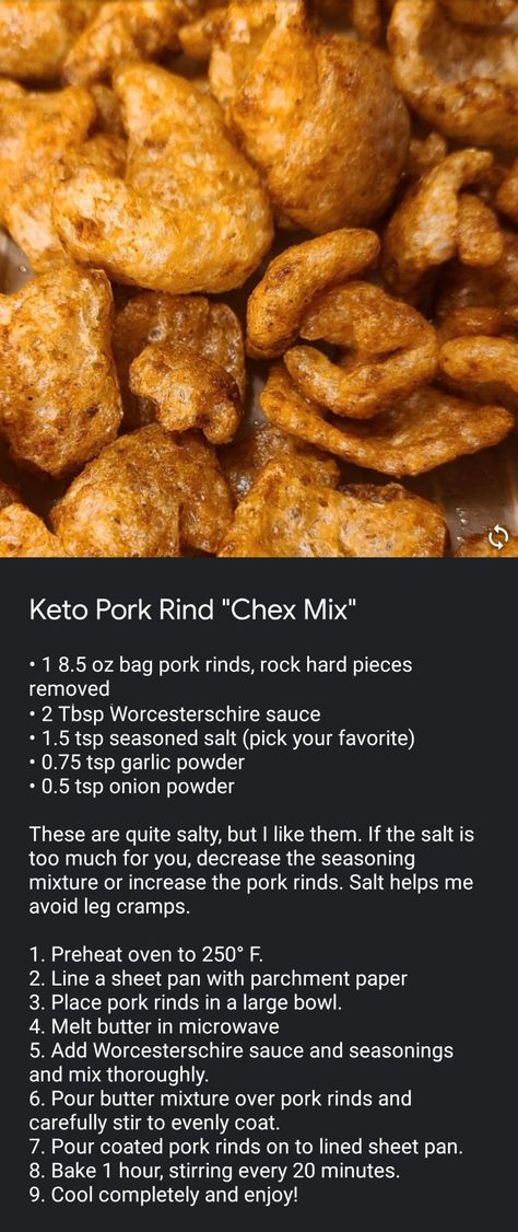 Pork Rind Seasoning, Pork Rind Appetizer, Seasoned Pork Rinds, Keto Pork Rinds Recipes, Pork Rind Recipes Keto, Keto Chex Mix Recipe, Pork Rinds Recipes, Cinnamon Pork Rinds, Keto Pork Rinds