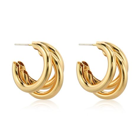 PRICES MAY VARY. [POPULAR FASHIONABLE DESIGNS]: The claw-shaped design makes the earrings more three-dimensional and layered, as if a lightweight claw gently grasps the earlobe, showing a dynamic and elegant aesthetic. [SIZE SUITABLE FOR WEARING]:The size of the earrings is 30mm, which is a moderate size that does not look too exaggerated but also emphasizes the delicacy of the earrings. All of them can perfectly show the wearer's unique taste and individual charm. [HYPOALLERGENIC MATERIALS]: Th Twist Earrings, Claw Earrings, Triple Hoop Earrings, Chunky Earrings, Ear Pins, Elegant Aesthetic, Earrings Statement, Trendy Gift, Steel Metal