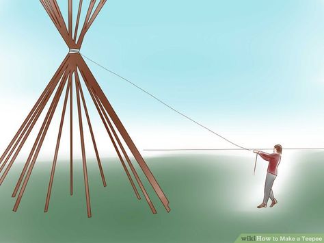 Build A Teepee, Make A Teepee, Teepee Outdoor, Native American Teepee, Diy Teepee, Zelt Camping, To Build A Fire, Tenda Camping, Survival Shelter