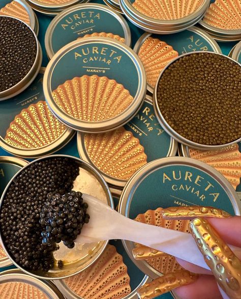 Caviar Photoshoot, Caviar Aesthetic, Apartment Things, I Want Food, Richie Rich, Arts Ideas, Chocolate Spread, Gold Aesthetic, Black Caviar