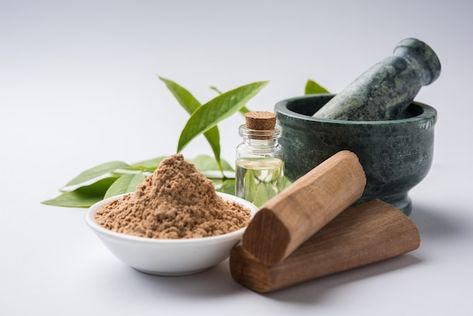 Photo chandan or sandalwood powder with ... | Premium Photo #Freepik #photo #chandan #sandalwood #ayurvedic-medicine #ayurveda Homemade Face Pack, Best Beard Oil, Sandalwood Powder, Body Oil Spray, Ayurvedic Doctor, Beard Wash, Natural Facial, Vegan Travel, Ayurvedic Herbs