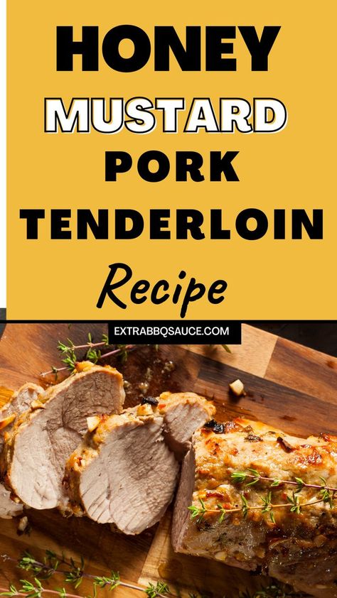 Pork Tenderloin is the most nutritious part of pork and if you have never had it then you are missing out on this delicious cut. Check out this sweet, savory Honey Mustard Pork Tenderloin Recipe that would make you fall in love with this meat cut. Honey Mustard Pork Tenderloin is best eaten with rice or you even chop it up and use it inside spring rolls. Honey Mustard Pork Tenderloin Crockpot, Honey Mustard Glazed Pork Tenderloin, Pork Tenderloin Honey Mustard, Pork Tenderloin Recipes Honey Mustard, Mustard Glazed Pork Tenderloin, Honey Mustard Pork Loin, Mustard Pork Loin, Honey Mustard Pork Tenderloin, Pork Loin Sauce