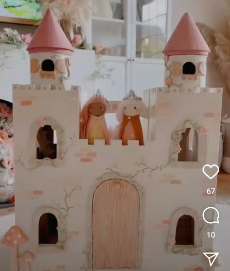 Michael’s Castle Dollhouse, Peg Doll Castle, Cardboard Box Castle Diy, Wood Castle Dollhouse, Princess Castle Cardboard, Michaels Dollhouse Castle, Wood Castle Diy, Painted Wooden Castle, Diy Play Castle