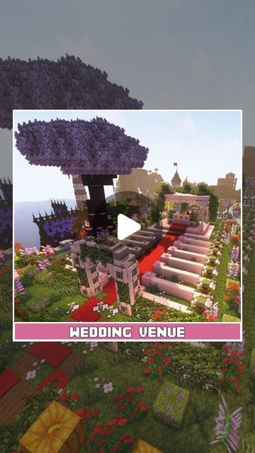 Wedding Venue Minecraft, Wedding Minecraft, Minecraft Wedding, Wedding Altars, Minecraft Stuff, Minecraft Designs, My Youtube Channel, My World, Wedding Venue