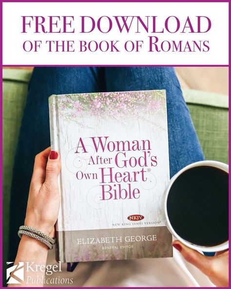 🚨 GIVEAWAY 🚨 If you’re looking for a Bible overflowing with wisdom, daily devotionals, teachings, and a plan to get you in the Word every day then “A Woman After God’s Own Heart Bible” is for you!!  ⚡ Download for FREE the book of Romans → Book Of Romans, The Book Of Romans, Learn The Bible, God's Heart, Bible Reading, Inspirational Scripture, Scripture Study, Bible Studies, Christian Books