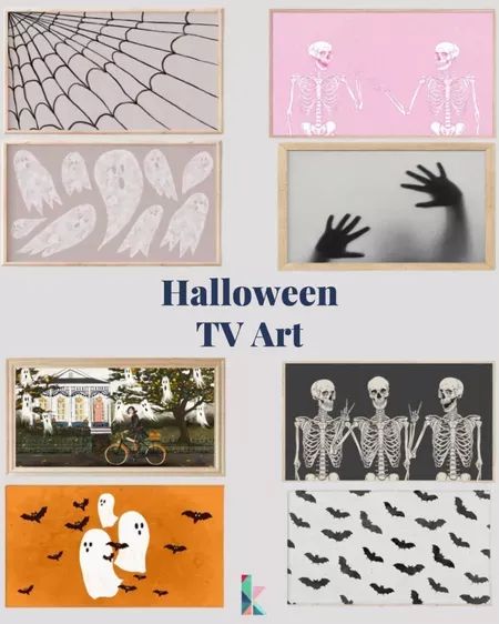 These Halloween TV art prints are guaranteed to make your space a little bit spookier! Decorating Around A Tv, Diy Halloween Home Decor, Colorful Halloween, Tv Screen, Samsung Frame Tv Art, Digital Art Design, Halloween Home Decor, Paint Chips, Frame Tv Art