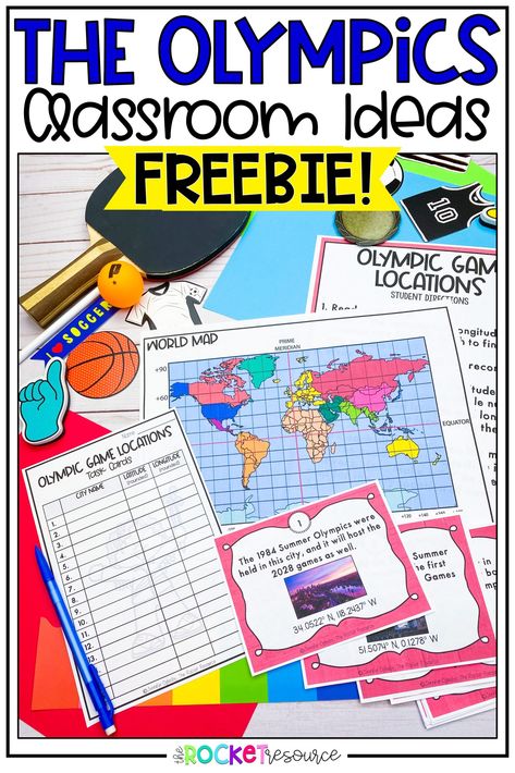 Olympic Reading Activities, Olympics Activities For Kids Classroom, Olympic Theme Activities For Kids, Olympic School Activities, Olympics Lessons For Kids, Olympic Ideas For Classroom, Olympics In The Classroom, Olympic Ideas For Kids, Olympic Classroom Ideas