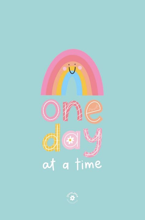 Teacher Wallpaper, Feel Good Friday, New Illustration, Illustration Styles, Cute Images With Quotes, Quote Iphone, Cute Rainbow, Motivation Board, Positive Self Talk