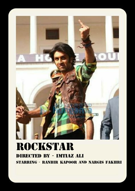 Rockstar Aesthetic Ranbir Kapoor, Rockstar Posters Aesthetic, Rockstar Ranbir Kapoor Aesthetic, Rockstar Movie Poster, Rockstar Polaroid, Rockstar Movie Wallpaper, Rockstar Movie Aesthetic, Rockstar Ranbir Kapoor, Rockstar Aesthetic Wallpaper