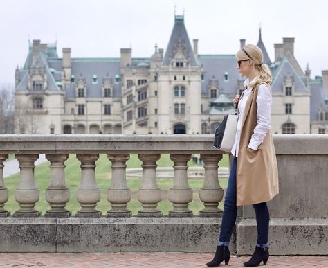 Biltmore Estate Outfit, Thanksgiving 2022, Outfit Blazer, The Biltmore, Vest Outfit, Skirts Long, Biltmore Estate, Long Coats, Asheville North Carolina