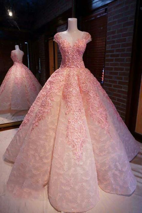 Pink Gown For Debut, Embellished Pink Gown For Debutante Ball, Pink Prom Dresses Ball Gown, Pink Princess Gown For Debutante Ball, Ball Prom Dresses, Dresses Winter Formal, Pink Crystal Ball Gown, Luxury Pink Floor-length Quinceanera Dress, Princess Sketches