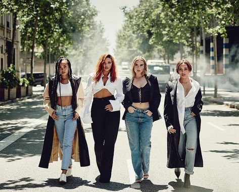 Little Mix’ Outfits from LM5 | Shop the fashion from LM5 Album picture — mysnapp blog Little Mix Photoshoot, Dream Academy, Little Mix Outfits, Litte Mix, Camila Morrone, Jesy Nelson, Jason Derulo, Perrie Edwards, Fifth Harmony