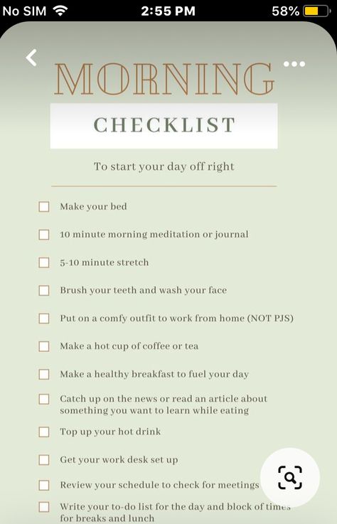 Get Ready Everyday, Get Ready For Work, Morning Checklist, Adulting 101, Day List, Morning Meditation, Make Your Bed, Fall 2022, Back To Work