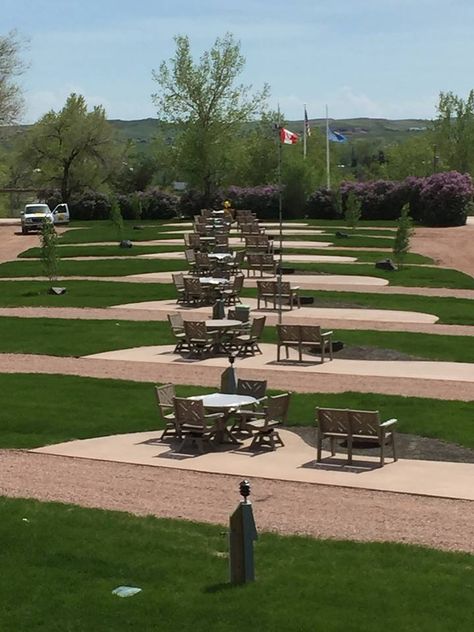 Brand new RV patio sites at the Rapid City/Black Hills KOA Rv Patio, Rv Camping Checklist, Rv Campsite, Camping 101, Rv Camping Tips, Rv Parks And Campgrounds, Rv Campgrounds, Camping Places, Camping Destinations