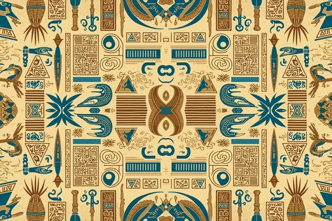 Egyptian hieroglyphs ethnic pattern. Abstract traditional folk antique tribal zigzag graphic line. Texture textile fabric ethnic Egyptian patterns vector. Ornate elegant luxury vintage retro style. Egyptian Texture, Wallpaper Seamless Texture, Egyptian Patterns, Egyptian Design Pattern, Egyptian Fabric, Egyptian Pattern, Texture Textile, Egypt Concept Art, Egyptian Motifs