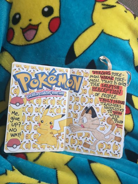 Pokemon bullet journal scrapbook page ideas Pokemon Journal, Pokemon Scrapbook, Pokemon Diy, Catch Em All, Scrapbook Journal, Pokemon Go, Scrapbook Pages, Pikachu, Pokemon