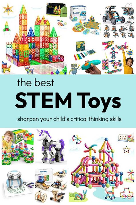 The Best STEM Toys for Kids This Holiday Season - The Educators' Spin On It Stem Toys For Kids, Stem Building, Fun Stem Activities, Entertaining Kids, Toy Gift Guide, Educational Activities For Preschoolers, Magnetic Blocks, Building Toys For Kids, Math Toys